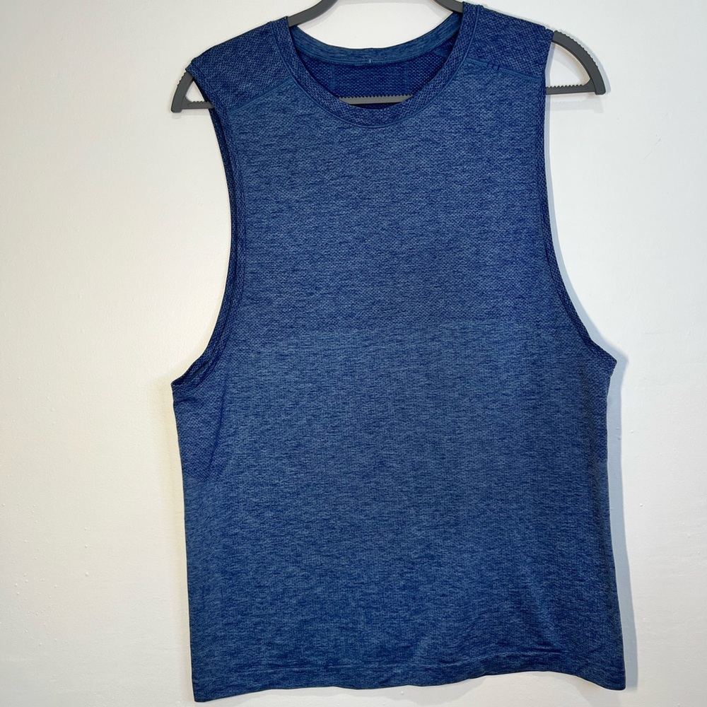 Lululemon Men’s Sleeveless Training Tank Top – Blue – Size M - Picture 2 of 10